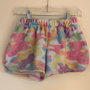 Pajama Fuzzy Shorts - Size 14 runs small